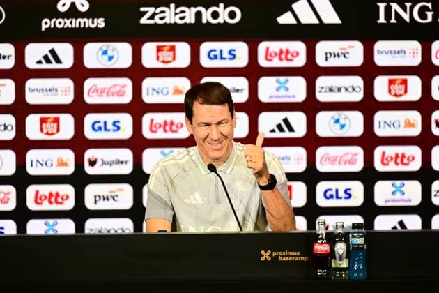 Belgian national football team - FIFA World Cup, WM, Weltmeisterschaft, Fussball 2026 - media activities 05 06 2026 TUBIZE, BELGIUM - JUNE 05 : Garcia Rudi head coach of Belgium pictured during a press conference, PK, Pressekonferenz at the training grounds of the Royal Belgian Football Association ahead of the FIFA World Cup 2026 on June 5, 2026 in Tubize, Belgium, 05 06 2026 Tubize Belgium  Copyright: xPeterxDexVoechtx