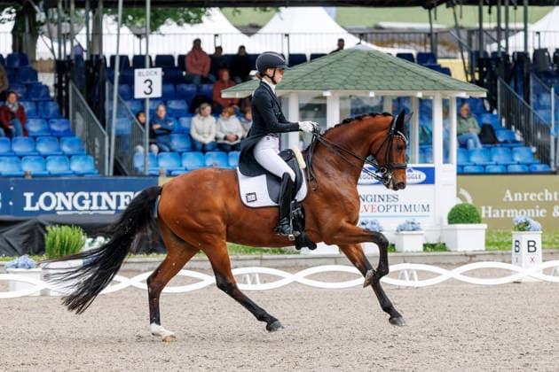BALVE LONGINES Balve Optimum 2026, BALVE LONGINES Balve Optimum 2026 BAUMGUERTEL Lucie Anouk GER , ZINQ First Vienna FH FRH PIAFF FOÌˆRDERPREIS Preis der Liselott Schindling Stiftung German Championships Dressage U25 U25 Grand Prix Balve, riding facility Schloss Wocklum 05 June 2026