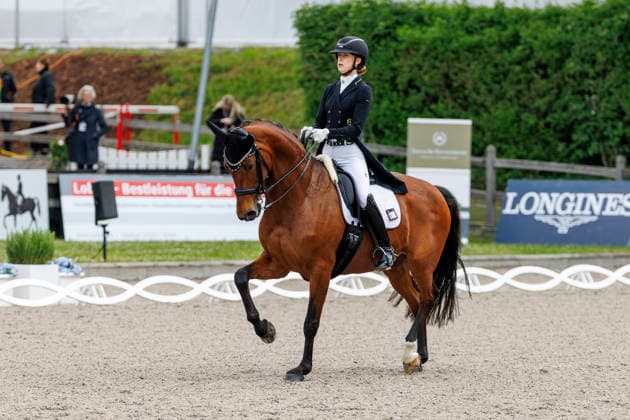 BALVE LONGINES Balve Optimum 2026, BALVE LONGINES Balve Optimum 2026 BAUMGUERTEL Lucie Anouk GER , ZINQ First Vienna FH FRH PIAFF FOÌˆRDERPREIS Preis der Liselott Schindling Stiftung German Championships Dressage U25 U25 Grand Prix Balve, riding facility Schloss Wocklum 05 June 2026