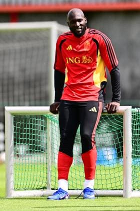Belgian national football team - FIFA World Cup, WM, Weltmeisterschaft, Fussball 2026 - media activities 05 06 2026 TUBIZE, BELGIUM - JUNE 05 : Lukaku Romelu forward of Belgium pictured during a training session at the training grounds of the Royal Belgian Football Association ahead of the FIFA World Cup 2026 on June 5, 2026 in Tubize, Belgium, 05 06 2026 Tubize Belgium  Copyright: xPeterxDexVoechtx
