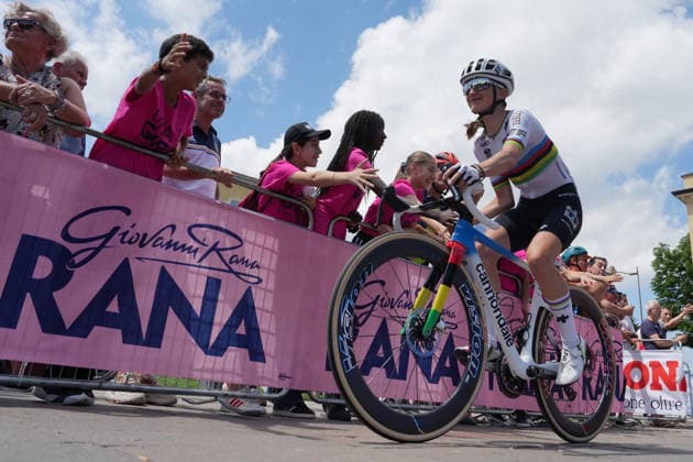 Canada™s Magdeleine Vallieres Mill of EF Education - Oatly™s during Stage 7 of the Giro d™Italia Women, from Sorbolo Mezzani to Salice Terme, Italy, Friday, June 5, 2026  Copyright: xDavidexSpada LaPressex
