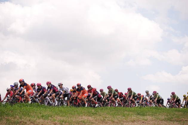 The pack rides during Stage 7 of the Giro d™Italia Women, from Sorbolo Mezzani - Salice Terme, Italy, Friday, June 5, 2026  Copyright: xMarcoxAlpozzi LaPressex