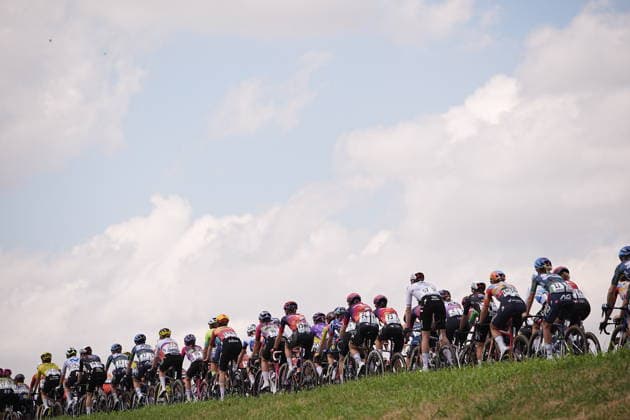 The pack rides during Stage 7 of the Giro d™Italia Women, from Sorbolo Mezzani - Salice Terme, Italy, Friday, June 5, 2026  Copyright: xMarcoxAlpozzi LaPressex