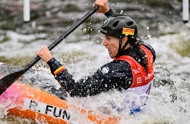 2026 ICF Canoe Slalom World Cup in Prague, Czech Republic, on June 5, 2026. Ricarda Funk from Germany. (CTKxPhoto RomanxVondrous) CTKPhotoP2026060504500  CTKPhotoP2026060504500