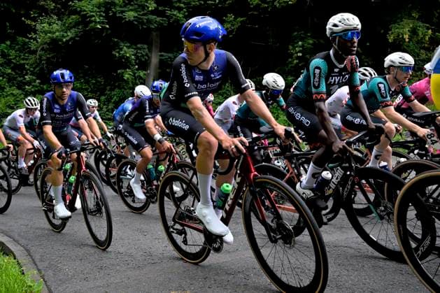 Tour de Wallonie 2026 Stage 5 AUBEL, BELGIUM - JUNE 05 : Ronhaar Pim (NED) of Baloise Verzekeringen - Het Poetsbureau Lions during stage 5 of the 47th edition of Ethias Tour de Wallonie an UCI ProSeries 2.Pro cycling road race stage for Men Elite of 176.45 km with start in Bassenge and finish in Aubel on June 5, 2026 in Aubel, Belgium, 05 06 2026 ( Motordriver Pieter Van Herzele - Aubel Belgium  Copyright: xSesx