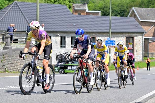 Tour de Wallonie 2026 Stage 5 AUBEL, BELGIUM - JUNE 05 : Marchand Gianni (BEL) of Tarteletto - Isorex during stage 5 of the 47th edition of Ethias Tour de Wallonie an UCI ProSeries 2.Pro cycling road race stage for Men Elite of 176.45 km with start in Bassenge and finish in Aubel on June 5, 2026 in Aubel, Belgium, 05 06 2026 ( Motordriver Pieter Van Herzele - Aubel Belgium  Copyright: xSesx
