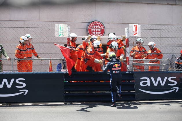 05 06 2026, Circuit de Monaco, Monte Carlo, Formula 1 Louis Vuitton Grand Prix Monaco 2026 ,in the picture accident of Isack Hadjar FRA , Oracle Red Bull Racing Photo by Alessandro Martellotta Hasan Bratic DeFodi Images