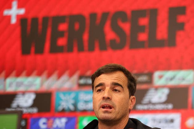 05 06 2026, Football, Bayer 04 Leverkusen, 1 Soccer Bundesliga, BayArena, Season 2026 2027 Press conference for the presentation of the new head coach Carles Martinez Novell Welcome DFB regulations prohibit any use of photographs as image sequences and or quasi video North Rhine-Westphalia Germany