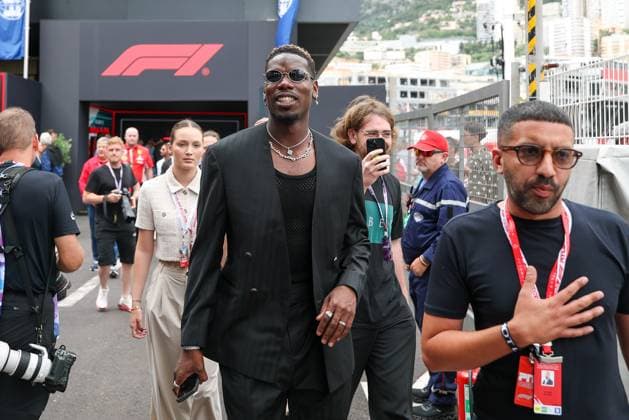 Footballer Paul Pogba in the paddock, 1 Free Practice, Monaco Grand Prix, Motorsport, Men, Formula 1, 05 06 2026 Monte Carlo Monaco MCO Copyright: xkolbert-press ChristianxKolbertx