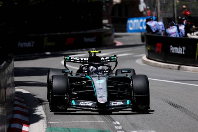 F1 - MONACO GRAND PRIX 2026 12 KIMI ANTONELLI Andrea (ita), Mercedes AMG F1 Team W17, action during the Formula 1 Grand Prix de Canada 2026, 6th round of the 2026 Formula One World Championship, WM, Weltmeisterschaft from June 5 to 7, 2026 on the Circuit de Monaco, in Monte-Carlo, Monaco - Monte-CarloMonaco  Copyright: xDPPIx