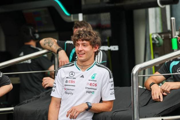 Kimi Antonelli Mercedes AMG Petronas 12 in the pit lane, 1 Free Practice, Monaco Grand Prix, Motorsport, Men, Formula 1, 05 06 2026 Monte Carlo Monaco MCO Copyright: xkolbert-press ChristianxKolbertx