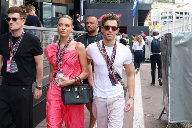 George Tabor King, and British actress Wallis Day, 1 Free Practice, Monaco Grand Prix, Motorsport, Men, Formula 1, 05 06 2026 Monte Carlo Monaco MCO Copyright: xkolbert-press ChristianxKolbertx