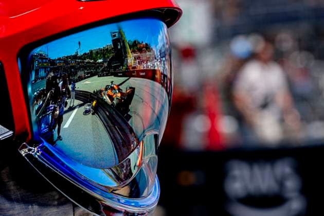 MONACO Formula 1 driver Oscar Piastri of McLaren Mastercard Formula 1 Team in the fireman s helmet during the Formula 1 Monaco Grand Prix on the Monaco Street Circuit on June 5, 2026 in Monaco, Monaco Photo by DeFodi Images