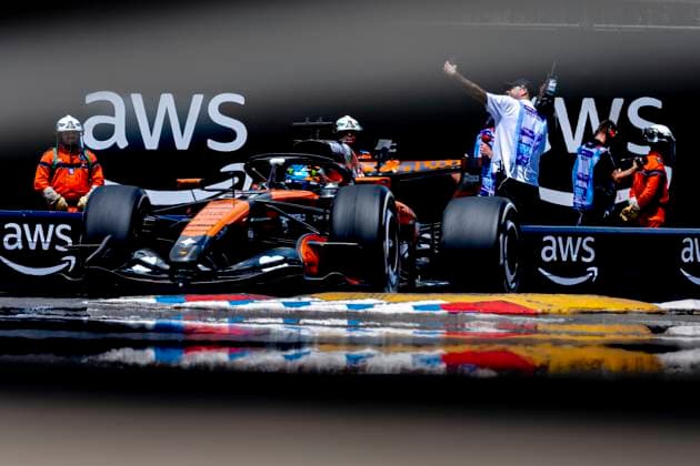MONACO Formula 1 driver Oscar Piastri of McLaren Mastercard Formula 1 Team during the Formula 1 Monaco Grand Prix on the Monaco Street Circuit on June 5, 2026 in Monaco, Monaco Photo by DeFodi Images
