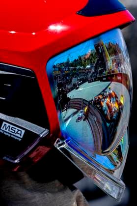 MONACO Formula 1 driver Oscar Piastri of McLaren Mastercard Formula 1 Team in the fireman s helmet during the Formula 1 Monaco Grand Prix on the Monaco Street Circuit on June 5, 2026 in Monaco, Monaco Photo by DeFodi Images
