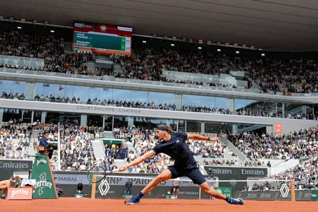 Tennis -Internationaux de France - Roland Garros 2026 - ITF - 05 06 2026 - Tennis -Internationaux de France - Roland Garros 2026 - ITF - 05 06 2026 - demi finale Alexander Zverev Allemagne contre Jakob Minsik republic Tcheque - ParisFrance  Copyright: xChryslenexCaillaud Psnewzx