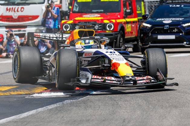 Arvid Lindblad Visa Cash App Racing Bulls F1 Team, 41 with his car in the harbor chicane, Monaco Grand Prix, Motorsport, Formula 1, 2026 season, 05 06 2026 Monaco Grand Prix, Motorsport, Formula 1, 2026 season, 05 06 2026 Copyright: xEibner-Pressefoto AlexanderxNeisx EP_ANS