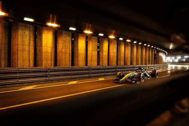 George Russell Mercedes AMG Petronas F1 Team, 63 with his car in the tunnel, Monaco Grand Prix, Motorsport, Formula 1, 2026 season, 05 06 2026 Monaco Grand Prix, Motorsport, Formula 1, 2026 season, 05 06 2026 Copyright: xEibner-Pressefoto AlexanderxNeisx EP_ANS