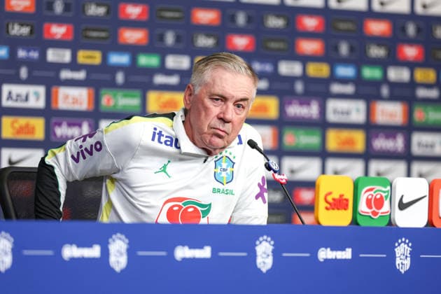 Carlo Ancelotti, coach of the Brazilian national team, Nationalteam meets with journalists at The Ridge Carlo Ancelotti, coach of the Brazilian national team, meets with journalists at The Ridge hotel in the city of Basking Ridge this Friday, June 5, 2026. BASKING RIDGE NJ UNITED STATES Copyright: xWilliamxVolcovx