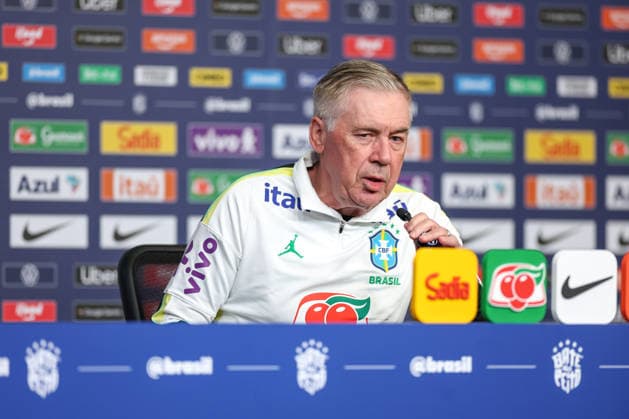 Carlo Ancelotti, coach of the Brazilian national team, Nationalteam meets with journalists at The Ridge Carlo Ancelotti, coach of the Brazilian national team, meets with journalists at The Ridge hotel in the city of Basking Ridge this Friday, June 5, 2026. BASKING RIDGE NJ UNITED STATES Copyright: xWilliamxVolcovx