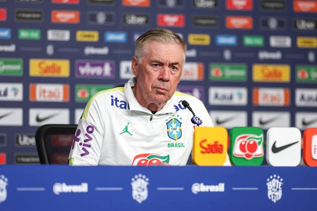 Carlo Ancelotti, coach of the Brazilian national team, Nationalteam meets with journalists at The Ridge Carlo Ancelotti, coach of the Brazilian national team, meets with journalists at The Ridge hotel in the city of Basking Ridge this Friday, June 5, 2026. BASKING RIDGE NJ UNITED STATES Copyright: xWilliamxVolcovx