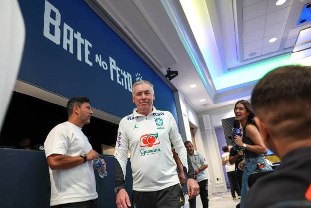 Carlo Ancelotti, coach of the Brazilian national team, Nationalteam meets with journalists at The Ridge Carlo Ancelotti, coach of the Brazilian national team, meets with journalists at The Ridge hotel in the city of Basking Ridge this Friday, June 5, 2026. BASKING RIDGE NJ UNITED STATES Copyright: xWilliamxVolcovx