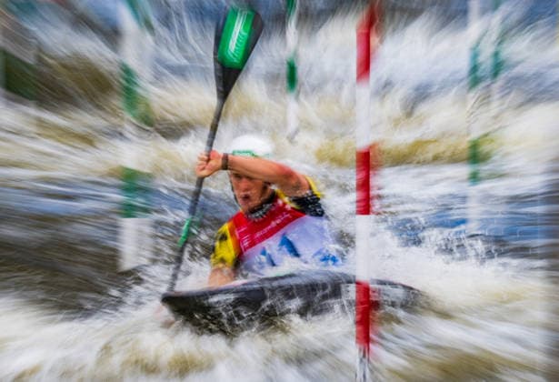 2026 ICF Canoe Slalom World Cup in Prague, Czech Republic, on June 5, 2026. Felix Oschmautz from Austria. (CTKxPhoto RomanxVondrous) CTKPhotoP2026060505576  CTKPhotoP2026060505576