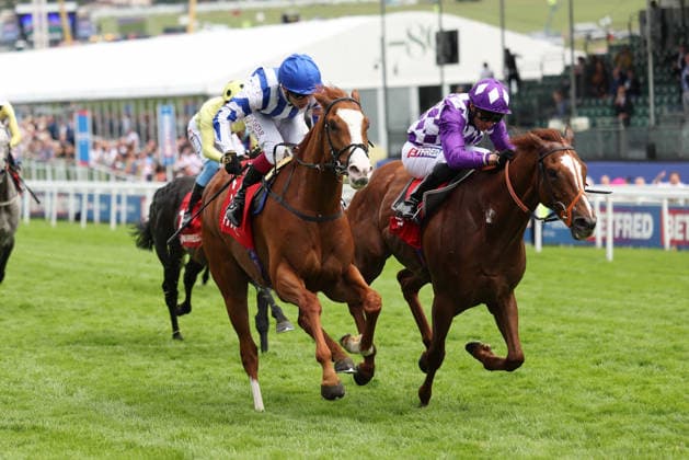 Seagulls Eleven (J. Oisin Murphy T. Hugo Palmer) wins The Betfred Doomed Stakes during The Oaks Meeting at Epsom Racecourse, Epsom, UK on 5 June 2026. Copyright: xKenxSparksx 45040026
