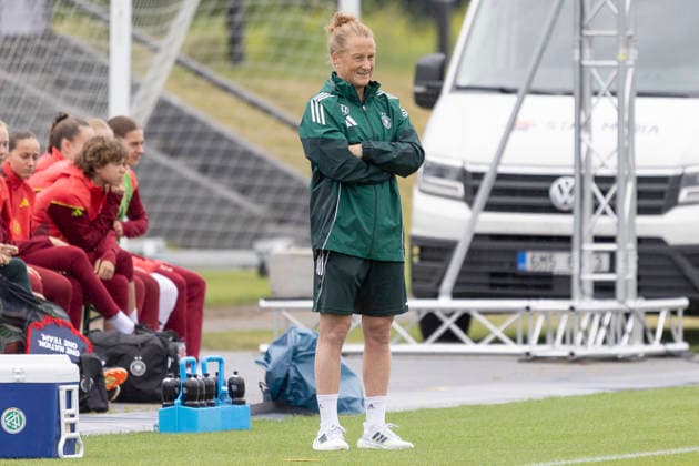 U19 Womens Test Match Germany USA, 05 06 2026 Melanie Behringer Coach Germany U19 , Germany USA, Frankfurt, DFB Campus, 5 6 2026 Copyright: xBEAUTIFULxSPORTS Gawlikx