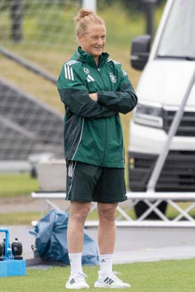 U19 Womens Test Match Germany USA, 05 06 2026 Melanie Behringer Coach Germany U19 , Germany USA, Frankfurt, DFB Campus, 5 6 2026 Copyright: xBEAUTIFULxSPORTS Gawlikx