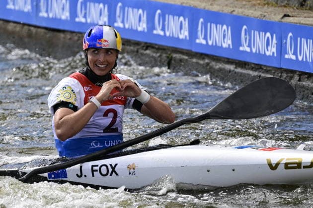 2026 ICF Canoe Slalom World Cup in Prague, Czech Republic, on June 5, 2026. Jessica Fox from Australia. (CTKxPhoto RomanxVondrous) CTKPhotoP2026060506089  CTKPhotoP2026060506089