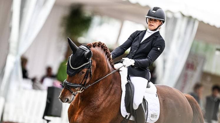 Balve Optimum on Friday, June 5, 2026 FOR EDITORIAL PURPOSES ONLY EDITORIAL USE ONLY p Helen Schildhauer on Vulkan Vegas IBat the 360 Grad Sportpferde German Championships Para Dressage Grade IV and V on Friday, June 5, 2026 at the Balve Optimum in Balve Copyright SvenjaxHanusch Copyright: SvenjaxHanusch doc865opi78dwgjq0hywcu ,EDITORIAL USE ONLY Copyright: SvenjaxHanusch