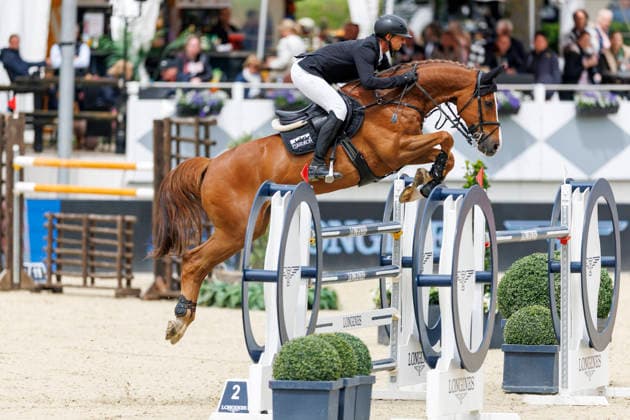 * mit 2 Umläufen (1.55 m) - 1. Wertungsprüfung Deutsche Meisterschaften Springreiter 2026 PREIS DES MITTELSTANDES präsentiert von der TRIO Lighting Group und der Drewke Baugesellschaft GmbH Balve, Reitanlage Schloss Wocklum 05. June 2026 -