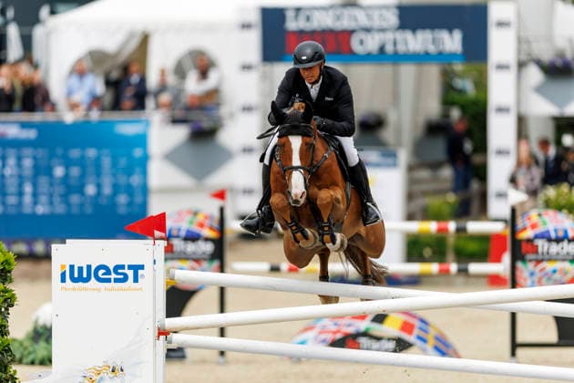 * mit 2 Umläufen (1.55 m) - 1. Wertungsprüfung Deutsche Meisterschaften Springreiter 2026 PREIS DES MITTELSTANDES präsentiert von der TRIO Lighting Group und der Drewke Baugesellschaft GmbH Balve, Reitanlage Schloss Wocklum 05. June 2026 -