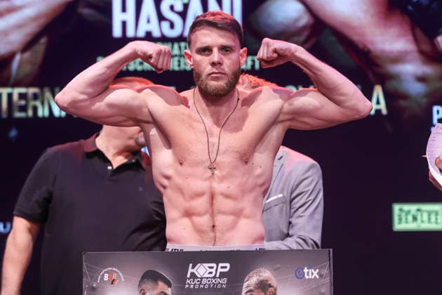 Boxing KUC Box Promotion, Waage, Falkensee, 05 06 2026 IBF European Championship Paul Wall GER Damiano Fascinelli ITA