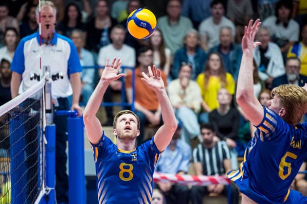 260605 Alfred Brink of Sweden during the European League match between Greece and Sweden on June 5, 2026 in Lund Photo Christian Örnberg BILDBYRAN COP 166 CO0703 volleyball volleyball landslaget grekland sverige european league bbeng sweden greece bbauto  Copyright: CHRISTIANxÖRNBERG BB260605CO003