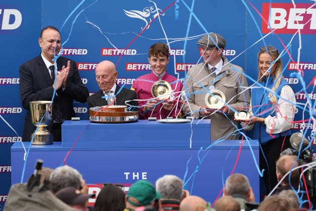 Thundering On (J. Dylan Browne McMonagle T. Joseph OÕBrien) wins The Betfred Oaks during The Oaks Meeting at Epsom Racecourse, Epsom, UK on 5 June 2026. Copyright: xKenxSparksx 45040067