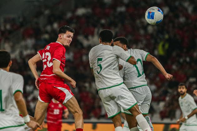 June 5, 2026, Jakarta, Java, Indonesia: Justin Hubner (left) of Indonesia heads the ball that leads in to a goal during the FIFA MenÃ¢â‚¬â ¢s Match Day between Indonesia and Oman at Gelora Bung Karno Stadium, Jakarta, Indonesia. Indonesia defeated Oman 3Ã¢â‚¬0 in the International Friendly, Länderspiel, Nationalmannschaft encounter. FIFA MENS MATCH DAY 2026 - INDONESIA V OMAN  - ZUMAp283 20260605_zip_p283_005 Copyright: xClaudioxPramanax