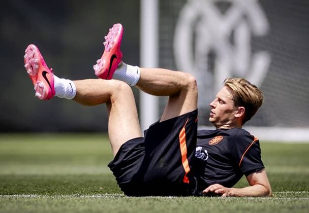 NEW YORK - Frenkie de Jong or the Netherlands or the Netherlands during a training session of the Dutch national team, Nationalteam at the Etihad City Football Academy training complex, on June 5, 2026, in Orangeburg, New York. The Dutch national team is preparing for the 2026 World Cup. ROBIN VAN LONKHUIJSEN ANP xVIxANPxSportx xxANPxIVx 560190031 originalFilename: 560190031.jpg