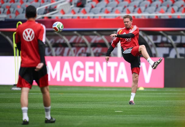 Soccer World Cup 2026 preparation Germany in Chicago 05 06 2026 Final training session of the German national team at Solider Field Stadium before the test match against the USA National coach Julian Nagelsmann re