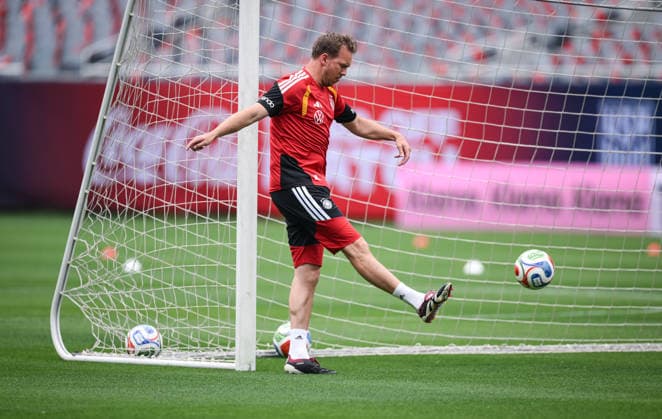 Soccer World Cup 2026 preparation Germany in Chicago 05 06 2026 Final training of the German national team at Solider Field Stadium before the test match against the USA National coach Julian Nagelsmann