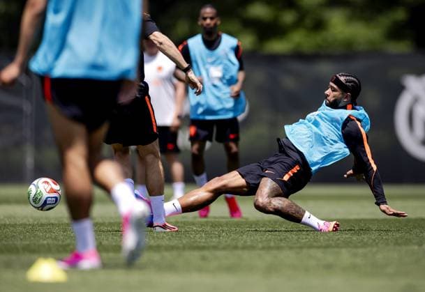 NEW YORK - Memphis Depay of the Netherlands during a training session of the Dutch national team, Nationalteam at the Etihad City Football Academy training complex, on June 5, 2026, in Orangeburg, New York. The Dutch national team is preparing for the 2026 World Cup. ROBIN VAN LONKHUIJSEN ANP xVIxANPxSportx xxANPxIVx 560191767 originalFilename: 560191767.jpg