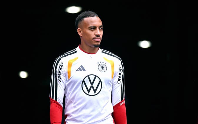 Soccer, international match, men, World Cup 2026, training of the German national team at Soldier Field, Chicago Jamie Leweling GER