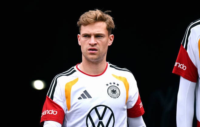 Football, international match, men, World Cup 2026, training of the German national team at Soldier Field, Chicago Joshua Kimmich GER