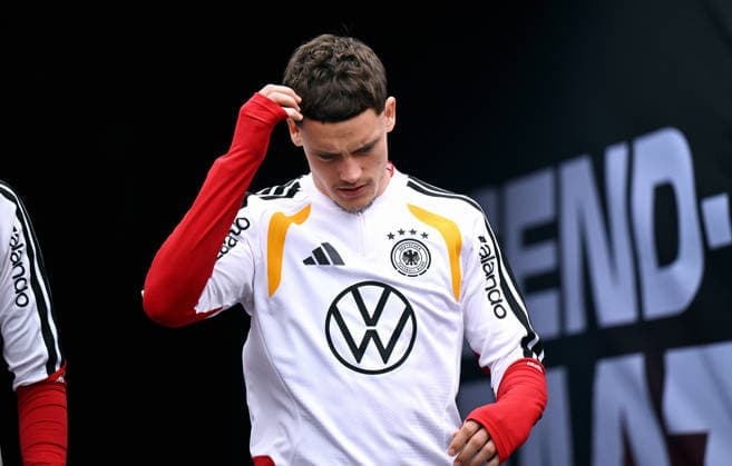 Football, international match, men, World Cup 2026, training of the German national team at Soldier Field, Chicago Florian Wirtz GER