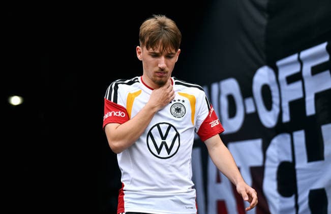 Soccer, international match, men, World Cup 2026, training of the German national team at Soldier Field, Chicago Lennart Karl GER