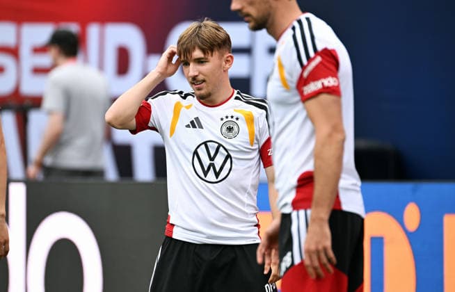 Football, international match, men, World Cup 2026, training of the German national team at Soldier Field, Chicago Lennart Karl GER