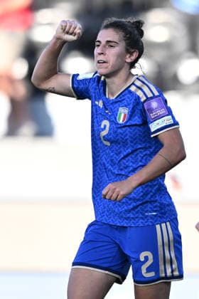 Mp Pisa 05 06 2026 - qualificazione Mondiali 2027 femminile Italia-Serbia foto Matteo Papini Image nella foto: esultanza gol Valentina Bergamaschi 