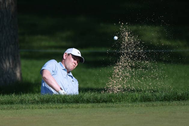 The Memorial Tournament DUBLIN, OHIO - JUNE 05: Robert Macintyre of Scotland hits out of the bunker toward the first green during the second round of The Memorial Tournament presented by Workday at Muirfield Village Golf Club in Dublin, Ohio, USA on Friday, June 5, 2026. Dublin Ohio United States  Copyright: xJorgexLemusx originalFilename:lemus-thememor260605_npQZW.jpg