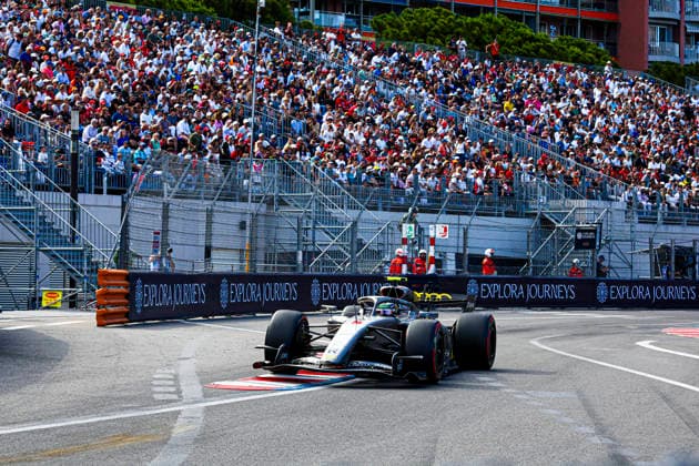 (5) Gabriel Bortoleto (BRA) - Audi Revolut F1 Team - Audi AR01 - Audi during the Practice 2 of Formula 1 Grand Prix de Monaco 2026 at Circuit de Monaco in Monte Carlo, Monaco. Round 8 of the 2026 FIA Formula One World Championship, WM, Weltmeisterschaft held June 5-7, 2026. The iconic Circuit de Monaco, the jewel of the Formula 1 calendar, winds through the narrow streets of Monte Carlo in the Principality of Monaco. Formula 1 Grand Prix de Monaco 2026 - Round 8 - Circuit de Monaco F1-2026-R08-MON